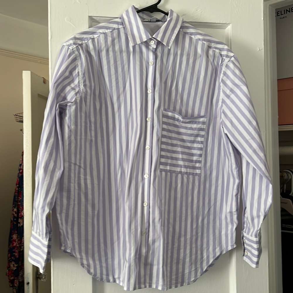 AYR The Deep End Shirt in Grape Soda Stripes